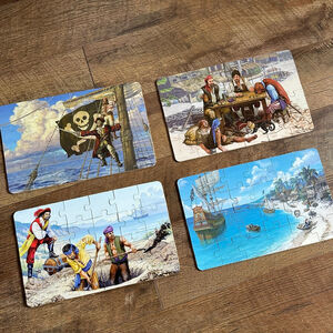 T.S. Shure Pirate Puzzles 2 set, wooden boxed set